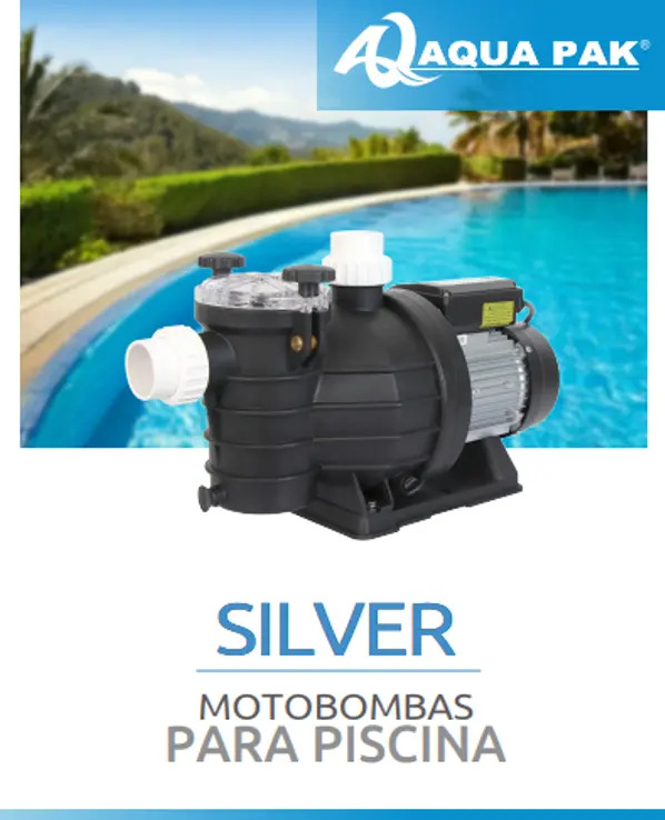 Motobomba Aqua Pak Mod Silver 1.5 hp 110v Para Alberca