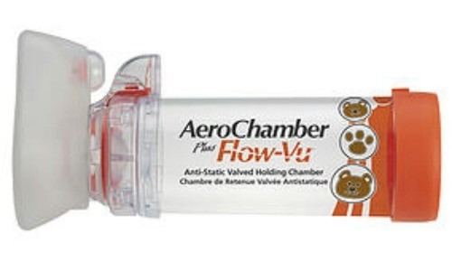 Aerochamber Plus Naranja Aerocamara Bebe 0 A 18 Meses