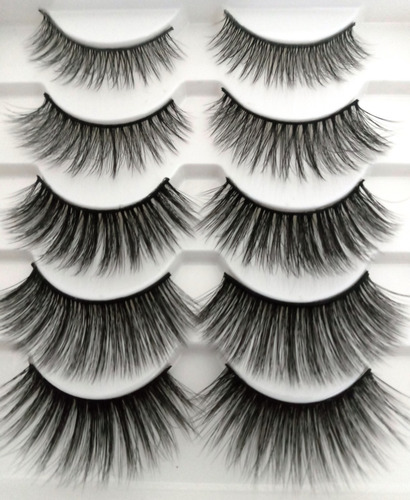 Imagem 4 de 7 de Cílios Magnéticos 5 Pares Mistos Caneta Delineadora+pinça 6d