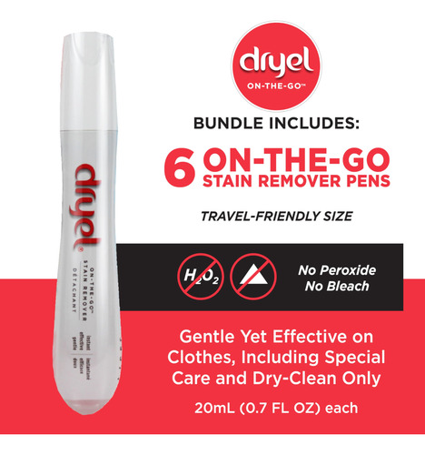 Bolígrafo Quitamanchas Dryel On-the-go Con Aplicador Soft To