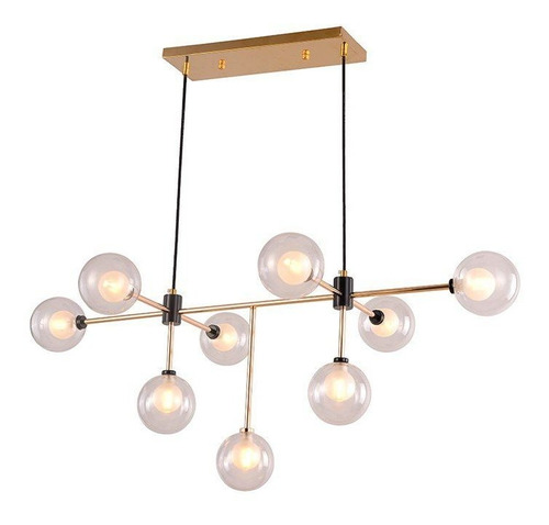 Lustre Pendente Startec Manhattan Dourado G9 Bivolt