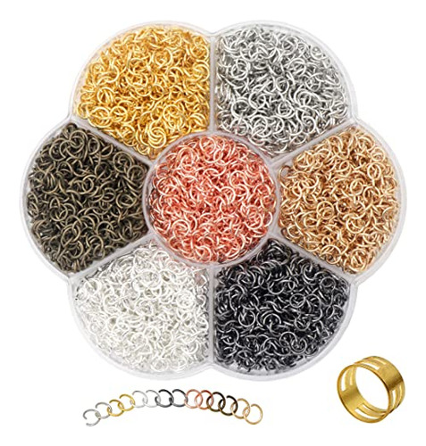 3000pcs 5mm1box 7 Colors Open Jump Rings For Jewelry Ma...