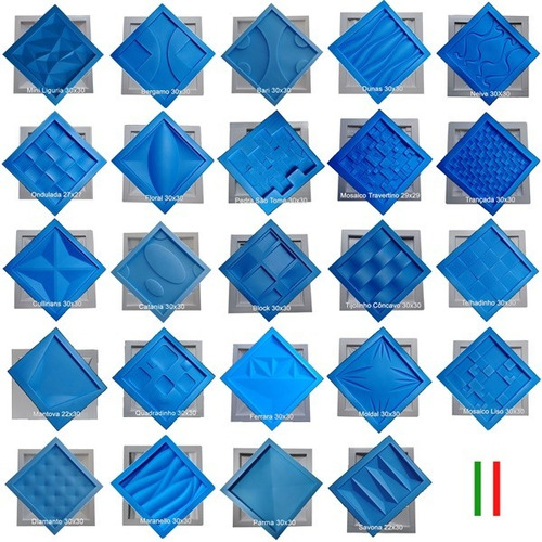 Forma Gesso 3d Bergamo Pra Placa De Gesso 3d Plástico+eva
