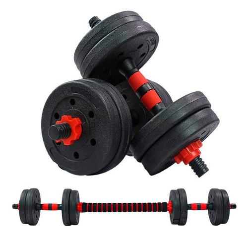 Set Mancuernas Barra Ajustable K-fit 30kg