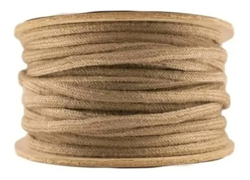 Cable Textil Vintage Tipo Yute Arpillera X 10 Mts