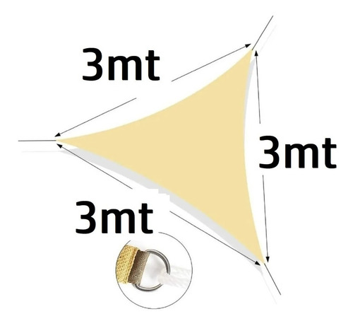 Imagen 2 de 6 de Toldo Vela Rectangular Lonas Telas Para Toldos Vela Sombra
