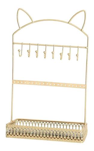 Imagen 1 de 7 de Organizador Colgante Mesa Porta Collares 3 Oro
