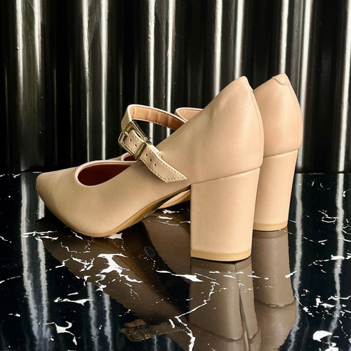 Zapatos Stilettos Vizzano Mujer Vestir Taco Ancho Cuadrado