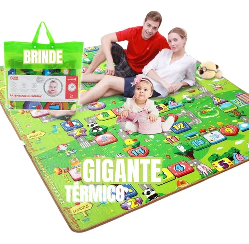 Tapete Atividade Infantil Termico 1,80mx 1.20m Grande Bebê