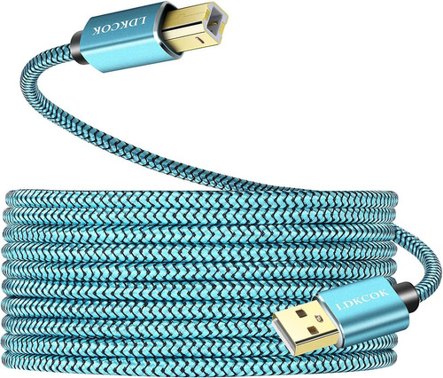 Ldkcok Chapado En Oro Usb 2.0 macho A A Macho B Cable  alta