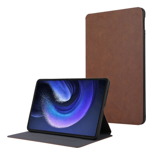 Funda De Tableta Tpu Con Tapa Marrón Para Xiaomi Pad 6