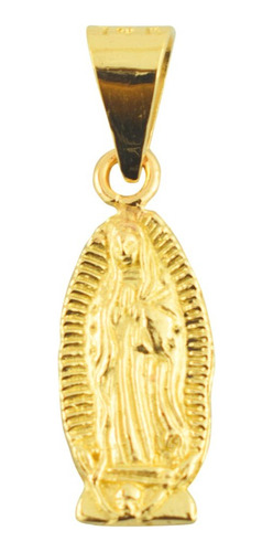 Dije De Oro Solido De La Virgen De Guadalupe 26mm