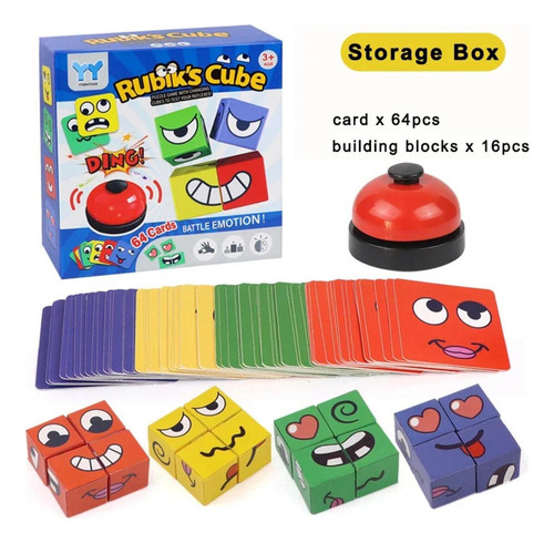 A Juego De Mesa Expression Puzzle Building Blocks