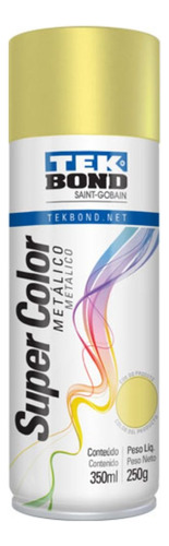 Pintura Secado Rápido Metalizada Dorado Tek Bond 350 Ml 