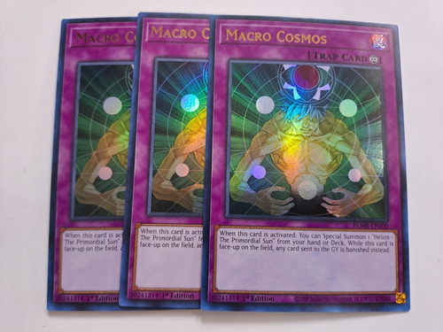 Macro Cosmos X3 Blmr-en100 Ultra Rare Yugioh 