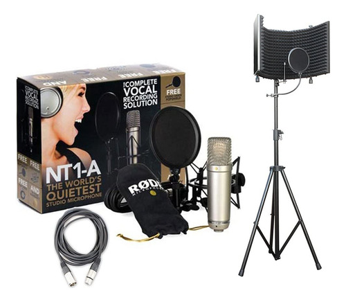 Rode Nt1-a Studio Rec Microfono Condensador Podcast Escudo