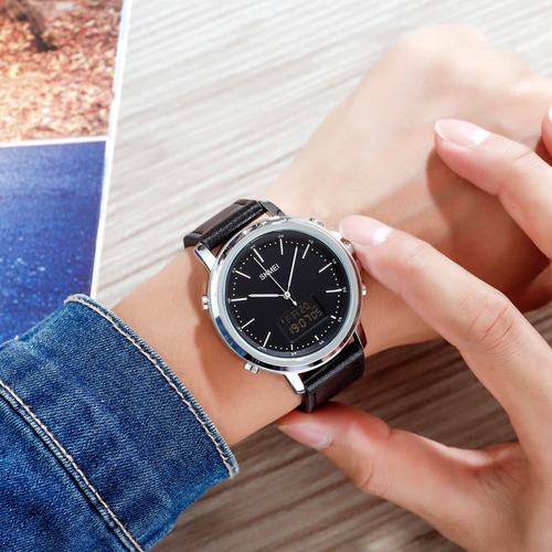 Skmei Minimalismo Reloj Analógico Digital Para Hombre Con Al