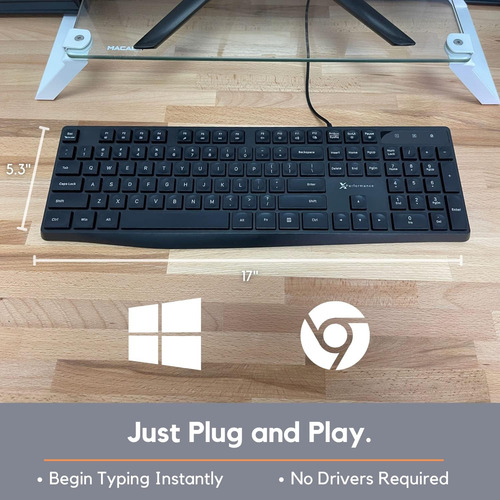 Teclado Performance X9 104 Teclado Usb 1.5 Metros