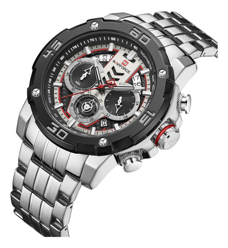 Relojes Naviforce Fashion Para Hombre, De Cuarzo Y Acero Ino