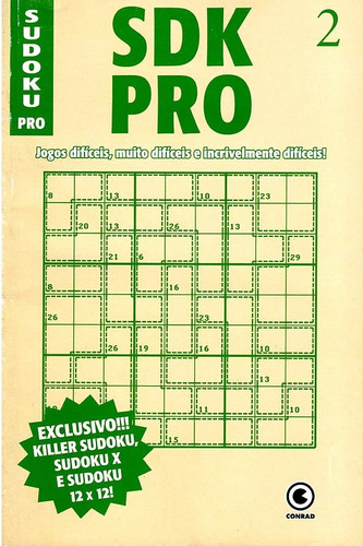 Kit 4 Sudoku Fácil Médio Dífícil Supersudoku Níveis Graduais