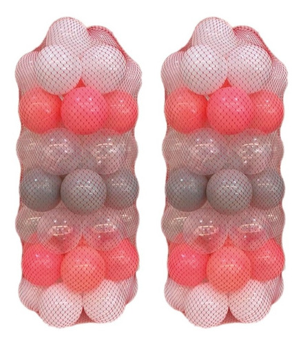 Imagen 1 de 2 de 100 Pelotas Para Bebes Libres De Plomo | Colores Pastel Niña
