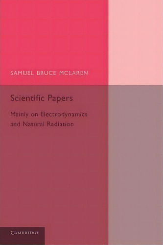 Scientific Papers, De Samuel Bruce Mclaren. Editorial Cambridge University Press, Tapa Blanda En Inglés