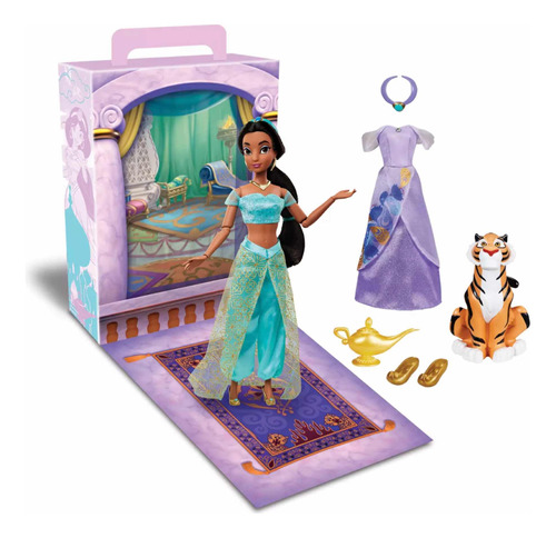 Princesa Jasmine Aladino Muñeca Colección Story Doll Disney