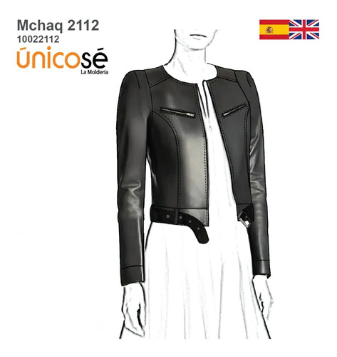 ( Moldes De Ropa)  Campera Ajustada Mujer 2112