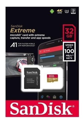 Tarjeta de memoria SanDisk SDSQXVF-032G Extreme 32GB