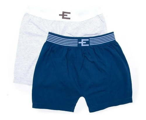 Imagen 1 de 9 de Pack X 12 Boxers Liso Y Rayado Eyelit Seamless Algodón