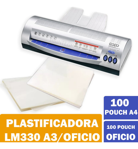 Plastificadora Dasa Lm330 Oficio A3 + Pouch A4 Y Oficio