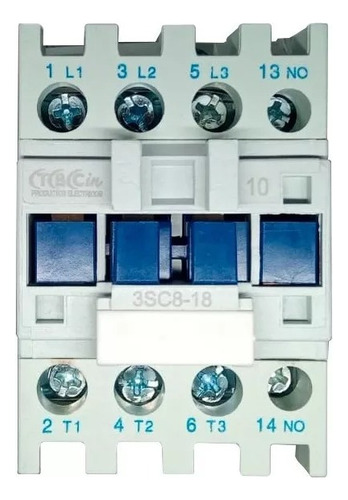 Contactor Tripolar 18a 220v Sassin Tbcin