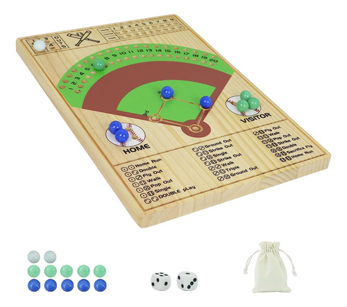 Medikaison - Juego De Mesa De Dados De Béisbol, Dados De Mad
