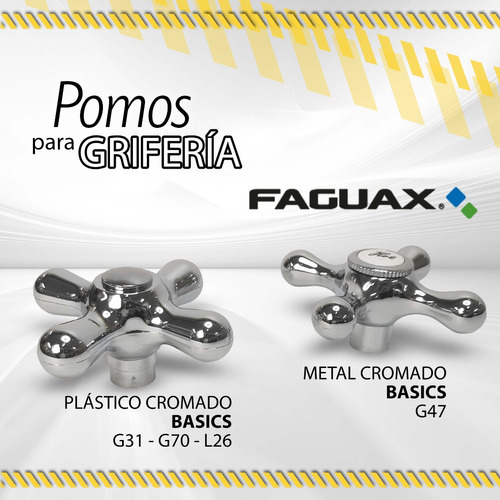 Pomo Faguax Basics Plast-metal Cromado G31(09728) G47(10145)