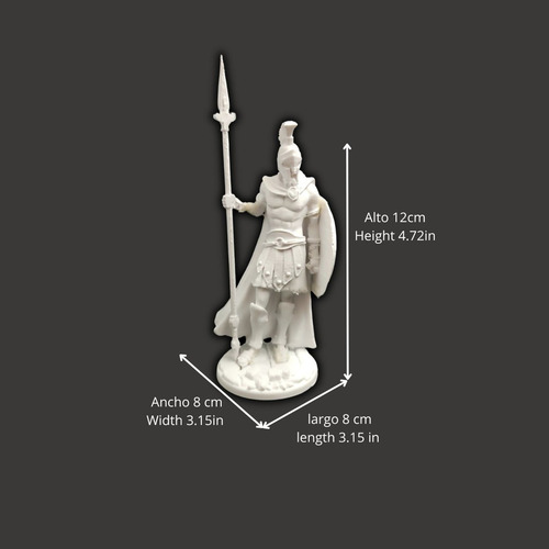 Soldado Espartano Agesilas, Escala 1/16 (12cm), Color Blanco