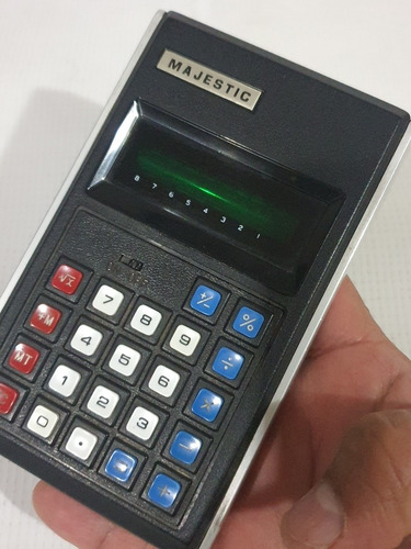 Antigua Calculadora Majestic De Los Años 80s Coleccionistas (Usado)