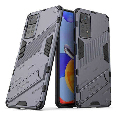 Funda Para Redmi Note 12 Pro 4g Pengke Case + Cristal 9d Color Gris