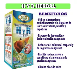 H Y R Herbal Mas Natural 500ml 3x49 Soles