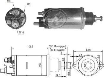 Solenoide Tipo Delco Internacional 12v