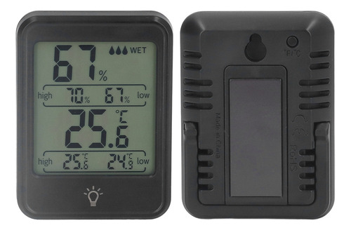 H Mini Termómetro Higrómetro Con Pantalla Lcd