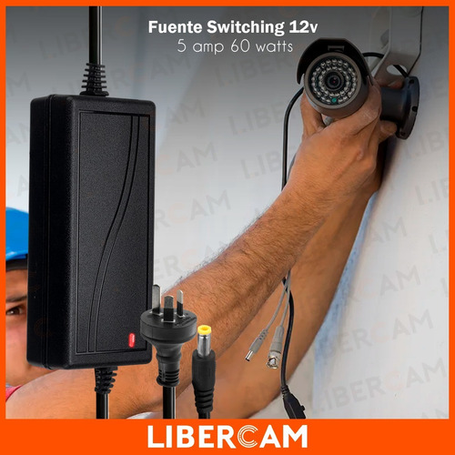 Imagen 9 de 10 de Fuente 5a Switching 12v Regulada Ideal Tira De Led Rgb