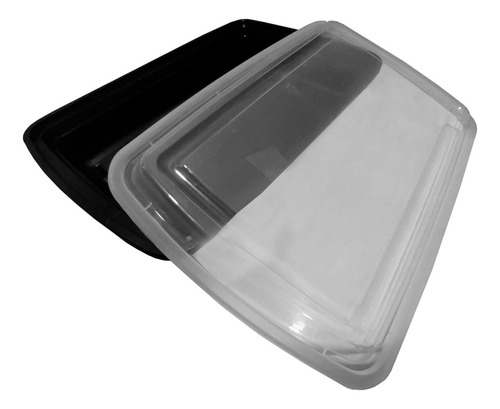 Contenedor Reutilizable P/ Comida Recipiente 24 Oz 25 Color Negro