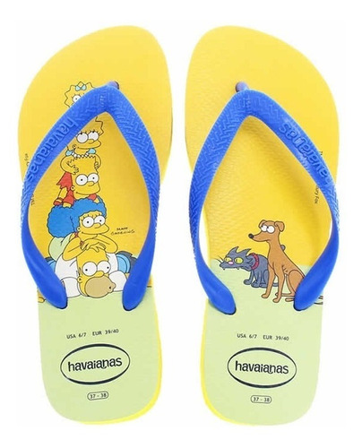 Imagem 1 de 2 de Chinelo Havaianas Top The Simpsons - Linha Geek Original