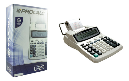 Calculadora Procalc Mesa Balcão Impressão Bobina Lp25 12 Dig