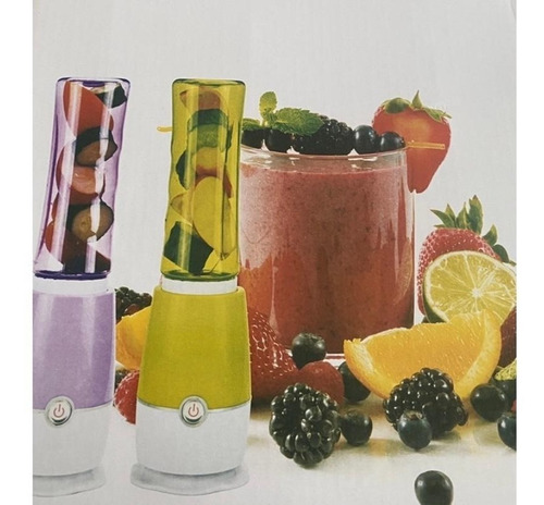 Imagen 3 de 3 de Batidora Juguera Personal Portátil X2 Vasos Usb Recargable