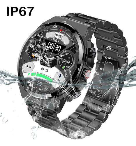 Reloj Inteligente Con Auriculares Tws, 2 En 1, Ronda De Fitness Rastreador Bluetooth Respuesta/hacer Llamadas Mp3 Música De 1.28 Pulgadas, Visualizaci