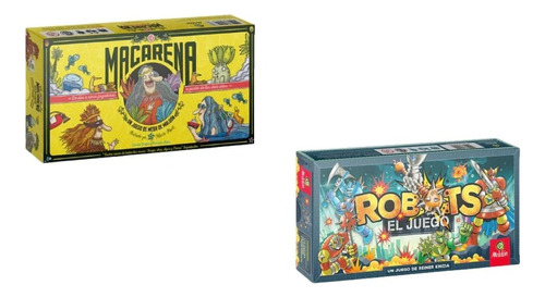 Combo Juegos De Mesa Robots + Macarena - Maldon 