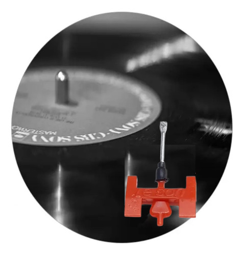 Gulha Para Toca Disco National3x1 Ss 9090 3x1 Ss 8000 Cor Vermelho Nt