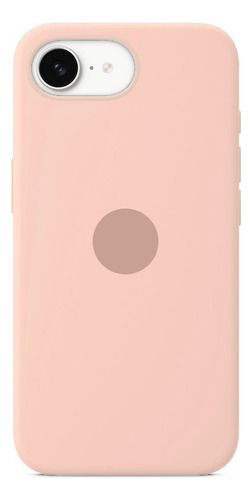 Funda Silicona Con Felpa Para Iphone 16e 2025 Rosa Viejo Con Manzanita