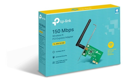 Adaptador Tplink Tlwn781nd Inalámbrico Pci Express N 150mbp